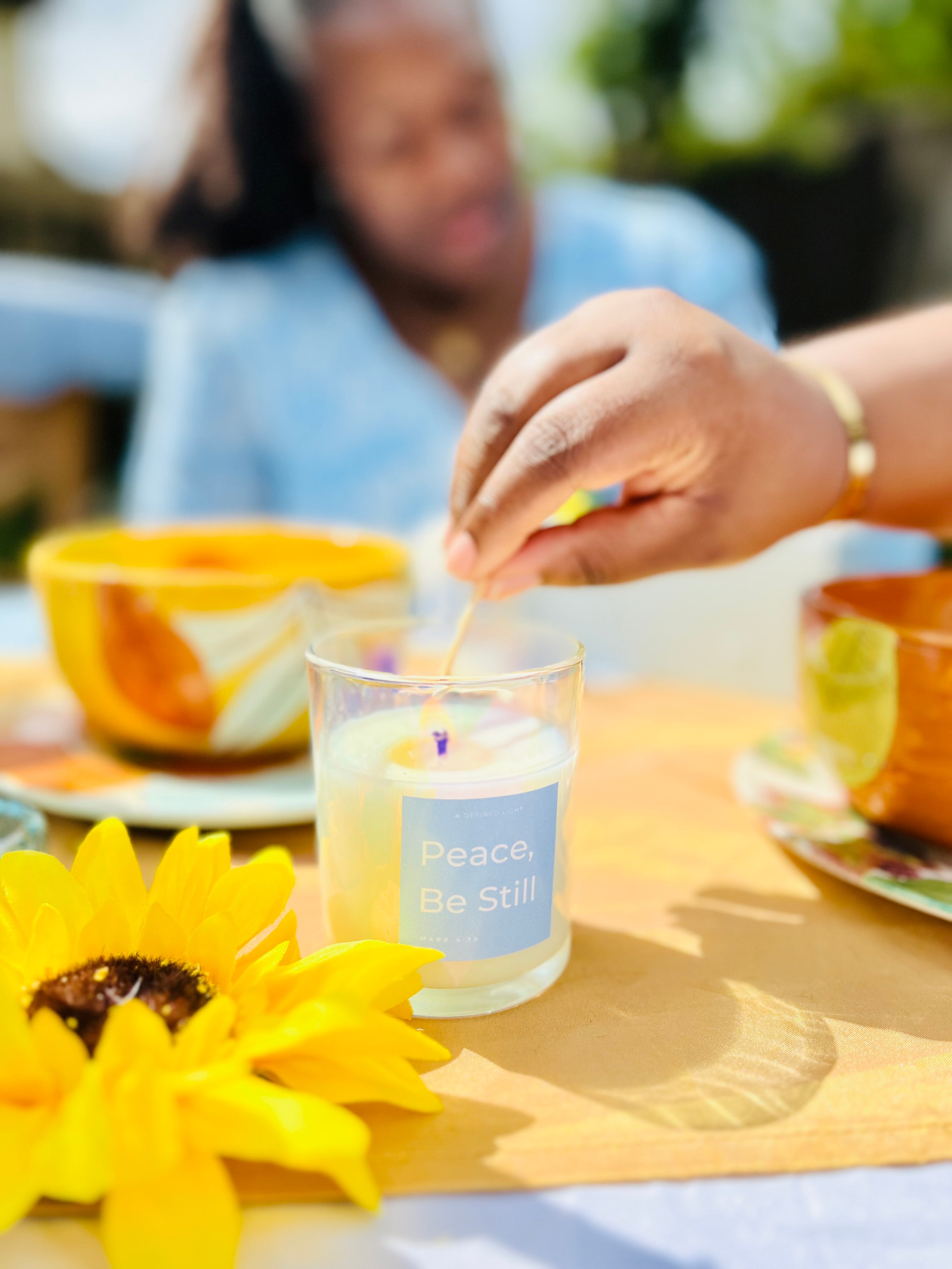 PEACE BE STILL (Handmade Candle).